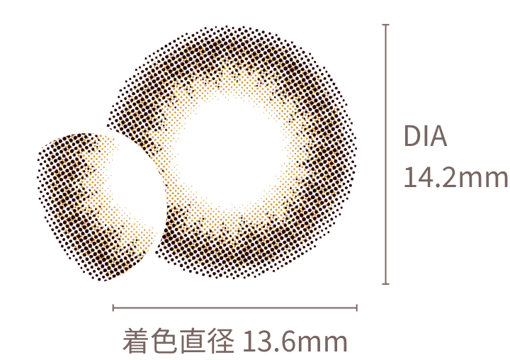 着⾊直径13.6mm DIA14.2mm