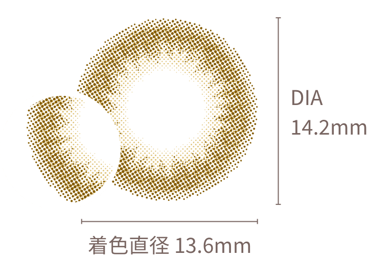 着⾊直径13.6mm DIA14.2mm