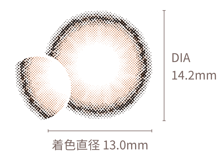 着⾊直径13.0mm DIA14.2mm